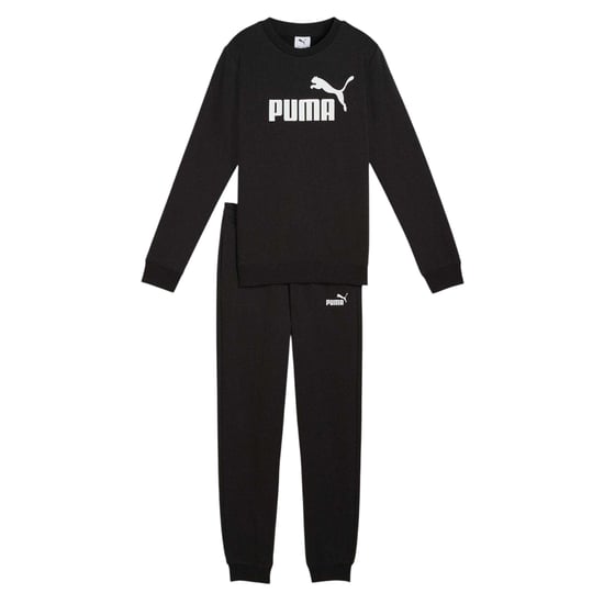 Puma Träningsset i fleece med logotyp nr 1 för barn/ungdomar (Svart) - Image 1
