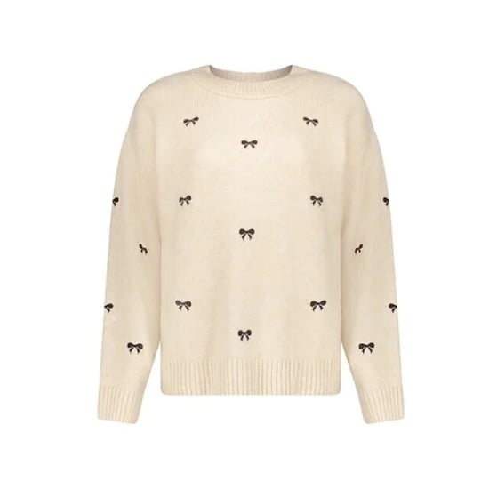Geisha 64538-23 720 pullover embro bowtie sand/dark brown - Image 4