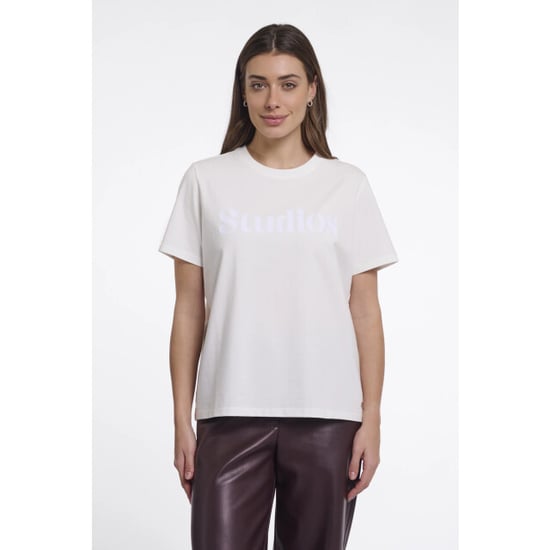 Rino & Pelle Kiley.7002611 rino en pelle t-shirt h print snow white - Image 1