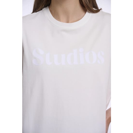 Rino & Pelle Kiley.7002611 rino en pelle t-shirt h print snow white - Image 3