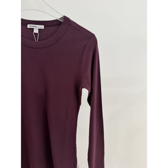 Penn & Ink W26f1963 351 penn en ink longsleeve aubergine - Image 2