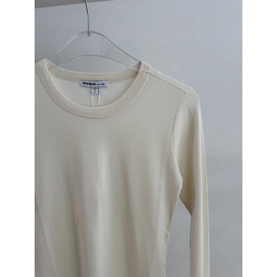 Penn & Ink W26f1963 5 penn en ink longsleeve ecru - Image 2
