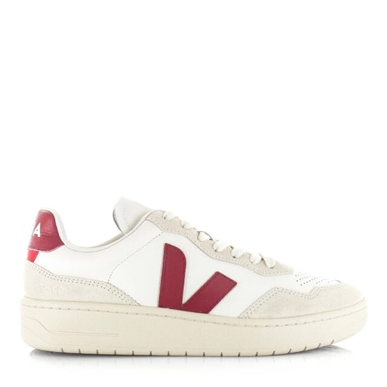 Veja V-90 o.t. leather white marsala lage sneakers unisex - Image 1
