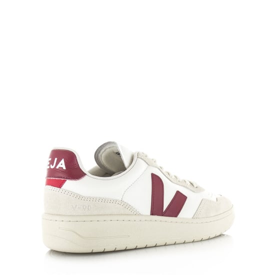 Veja V-90 o.t. leather white marsala lage sneakers unisex - Image 3