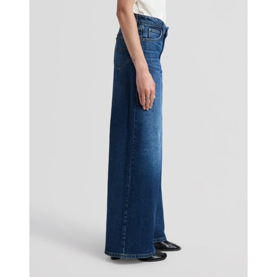 Lee Hope dames mid rise baggy wide leg jeans flash blue - Image 2