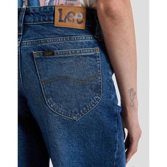 Lee Hope dames mid rise baggy wide leg jeans flash blue - Image 4