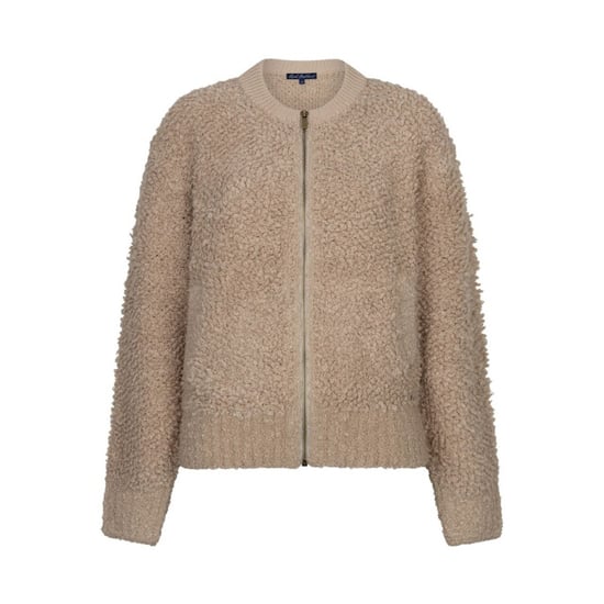 Red Button Rb bomber knit boucle latte - Image 1