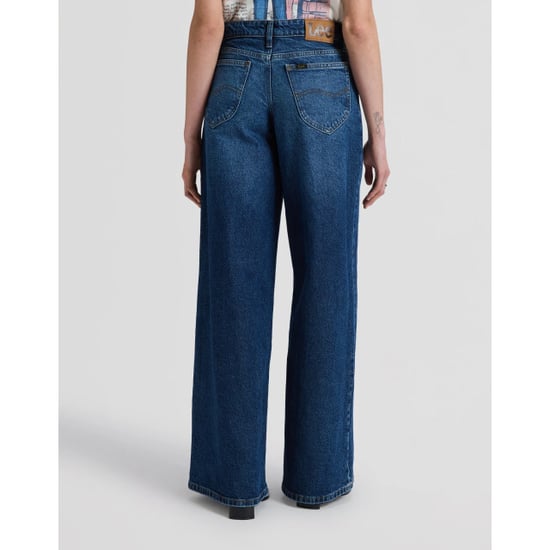 Lee Hope dames mid rise baggy wide leg jeans flash blue - Image 5