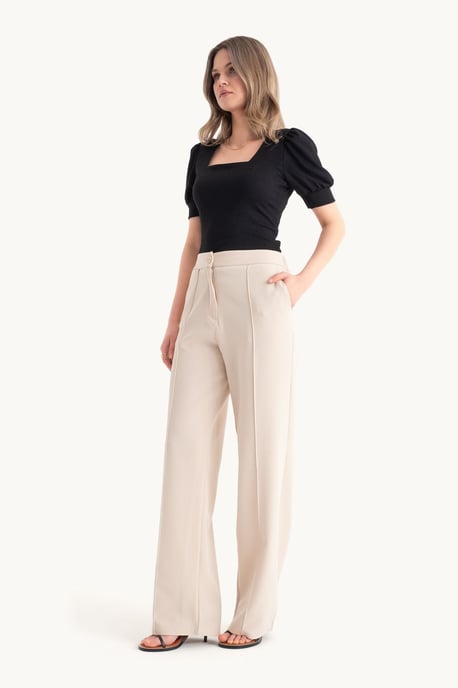 High Waist Wide Leg Trousers - Image 4