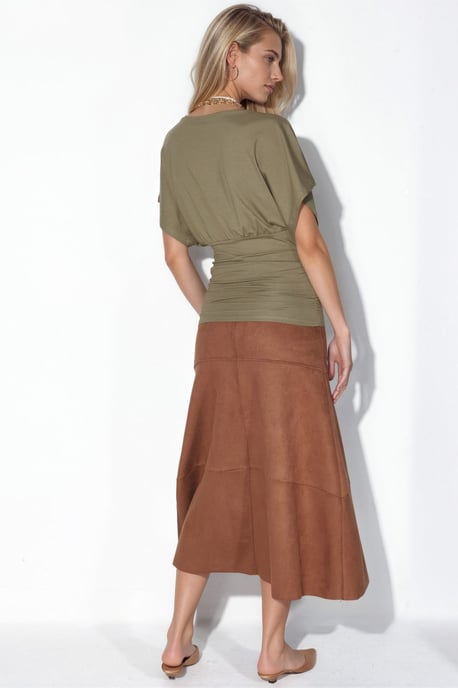 Slim Fit V-hals Jersey Blouse - Image 3