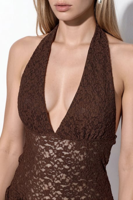 Women's Sequin Halter Crop Blouse - Image 4