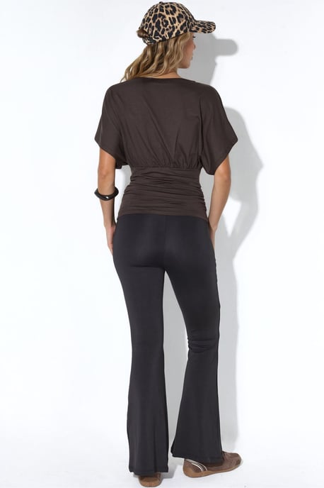 Slim Fit V-hals Jersey Blouse - Image 4