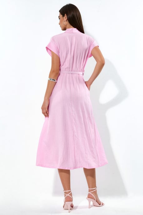 Textured Gelaagde Maxi Jurk - Image 3