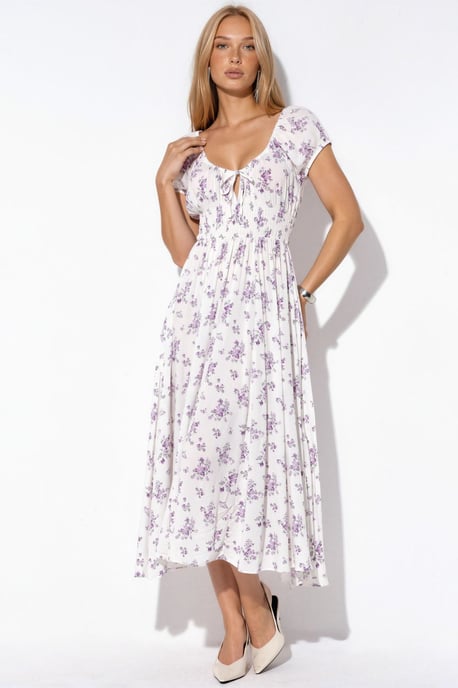 Floral Viscose Maxi-jurk - Image 1