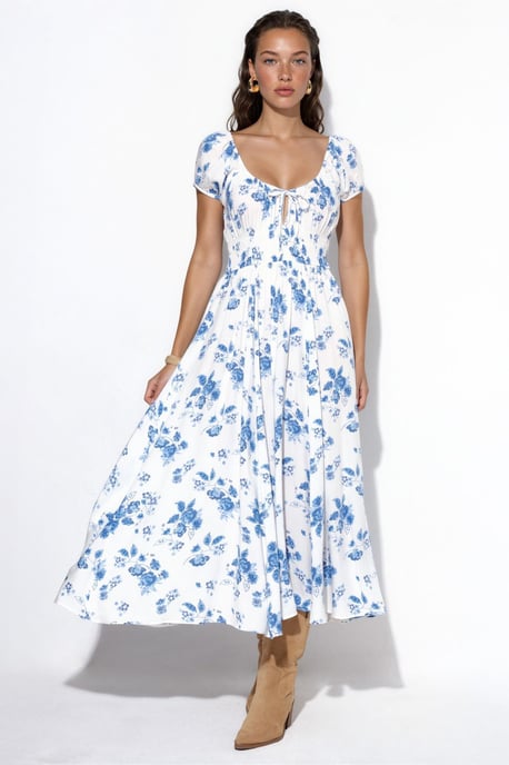 Bloemige Viscose Maxi Jurk - Image 2