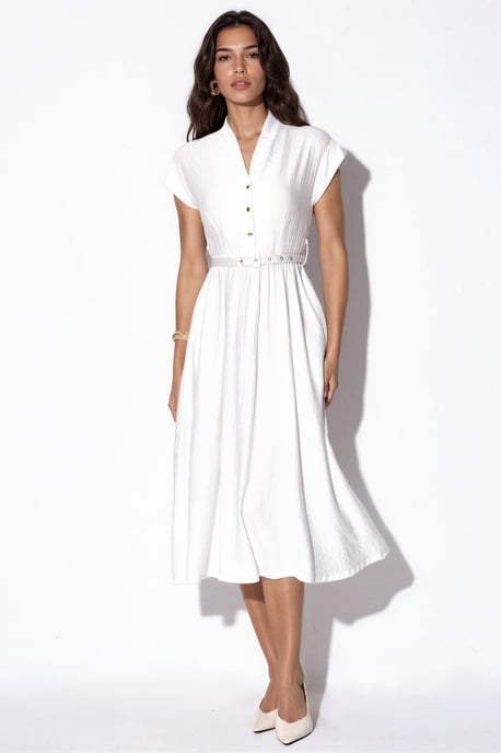 Textured Gelaagde Maxi Jurk - Image 1