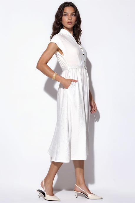 Textured Gelaagde Maxi Jurk - Image 2