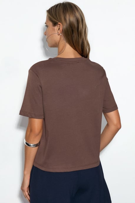 Crew Neck Cotton T-Shirt - Image 3