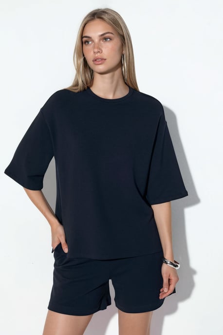 Dames Losse Crew Neck T-shirt - Image 1