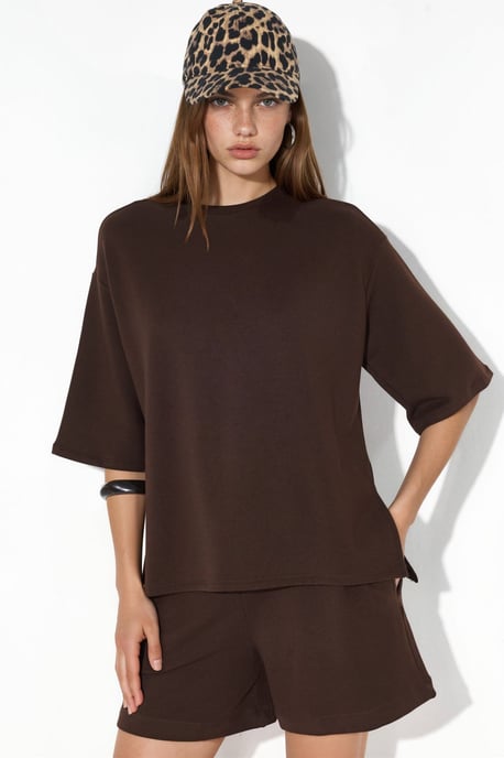 Dames Losse Crew Neck T-shirt - Image 1