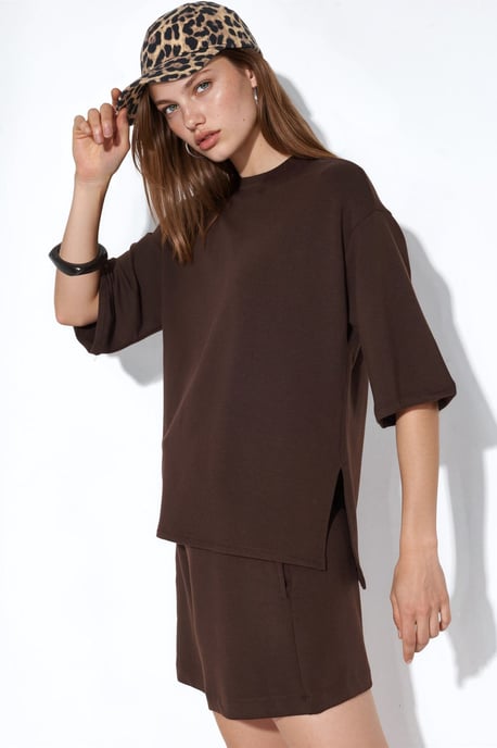 Dames Losse Crew Neck T-shirt - Image 2