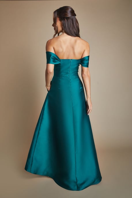 Bardot Twill Waterfall Bridesmaid Dress - Image 3