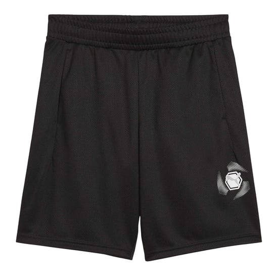 Puma Shorts för barn med aktivt grafiskt tryck och resår i midjan (Puma Black) - Image 1