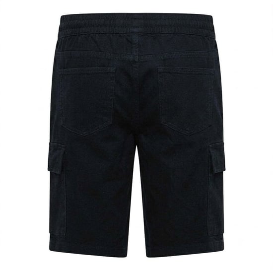 Crosshatch Heren Janscore All-Over Print Cargo Shorts (Marineblauw) - Image 2