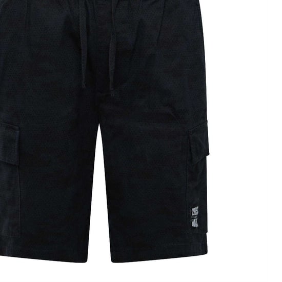 Crosshatch Heren Janscore All-Over Print Cargo Shorts (Marineblauw) - Image 3