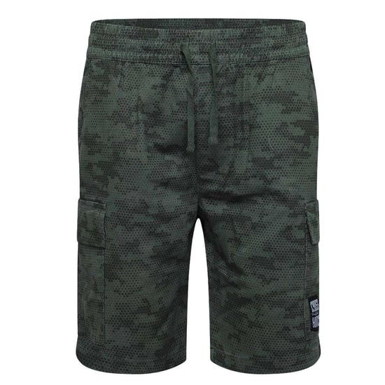 Crosshatch Mannen Janscore All-Over Print Cargo Shorts (Diep Olijfgroen) - Image 1