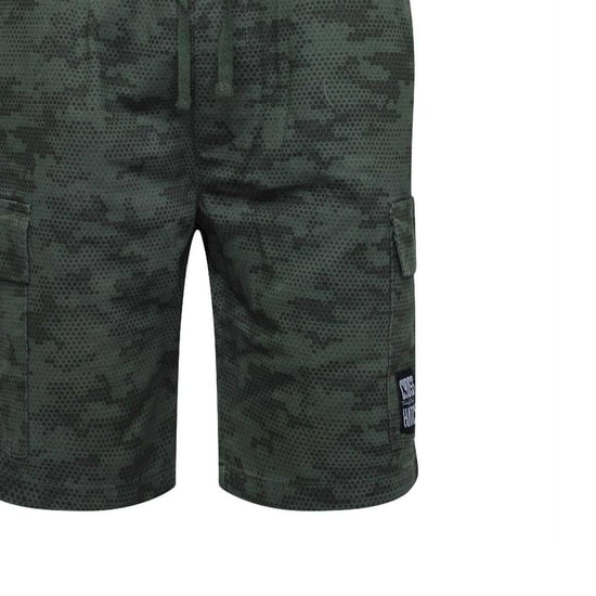 Crosshatch Mannen Janscore All-Over Print Cargo Shorts (Diep Olijfgroen) - Image 3