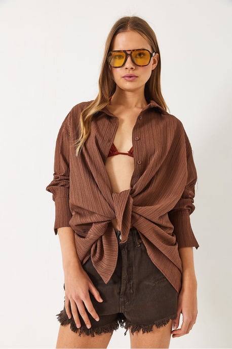 Oversized Textuur Shirt - Image 3