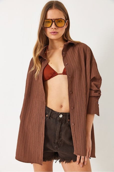 Oversized Textuur Shirt - Image 4
