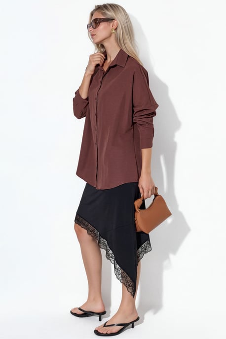 Oversized Lange Mouwen Poplin Shirt - Image 2