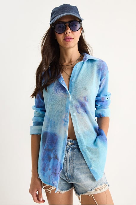 Gelaagde Bloemenprint Knopshirt - Image 2