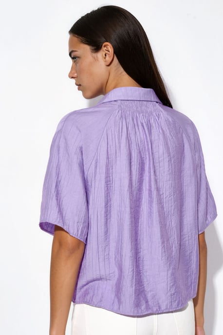 Dames Cropped Relaxed Shirt - Image 3