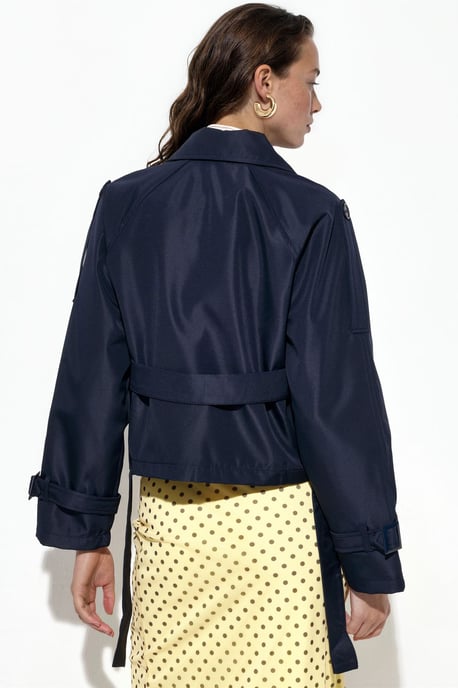 Kort bälte Trench Coat - Image 3
