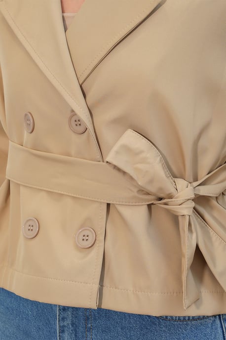 Kort bälte Trench Coat - Image 6