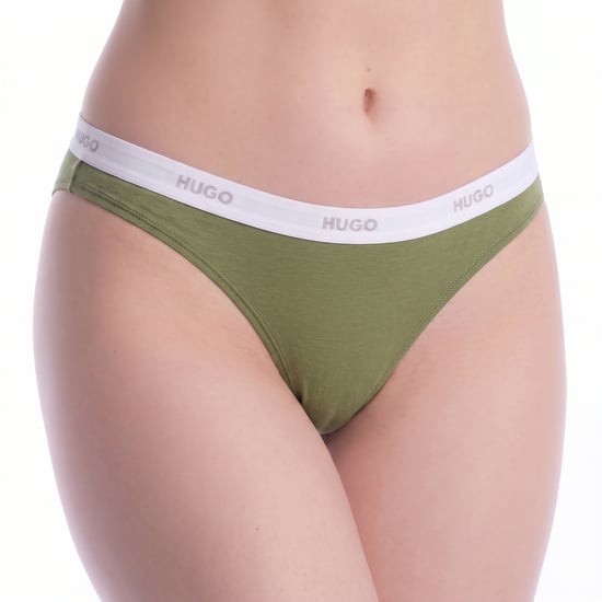 Dames Elastische Katoenen String met Logo 50557101 - Image 1