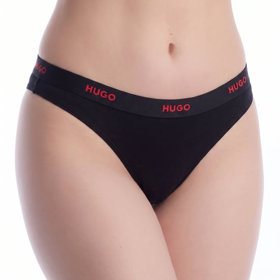 Dames Elastische Katoenen String met Logo 50557101 - Image 1