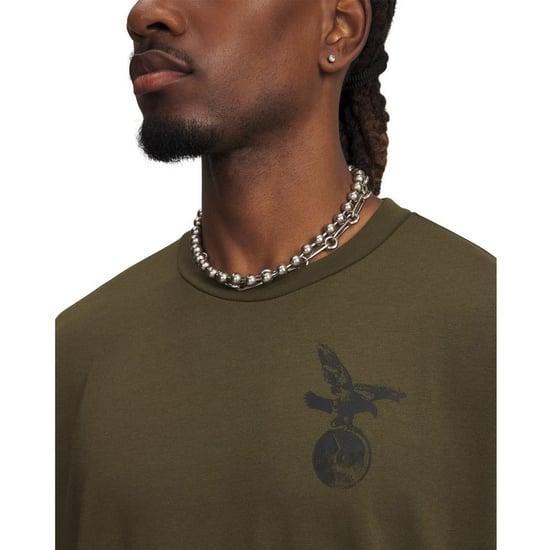 Under Armour Mens Project Rock Graphic Print T-Shirt (Green) - Image 2
