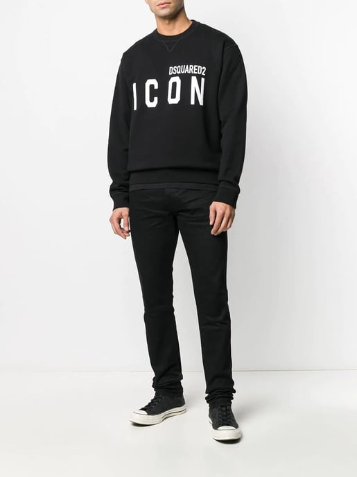 Dsquared2 Icon Logo Sweatshirt Black - Image 3