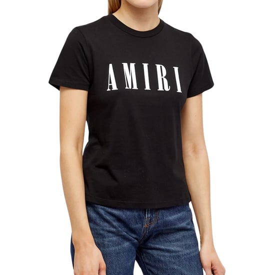 Amiri Large Brand Logo Svart T-shirt - Image 3