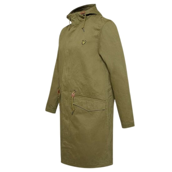 Lyle & Scott Lichen Green Fishtail Parka Jacka - Image 3