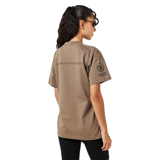 Balenciaga T-shirt voor dames van het Wereldvoedselprogramma (Taupe/Zwart) - Image 4
