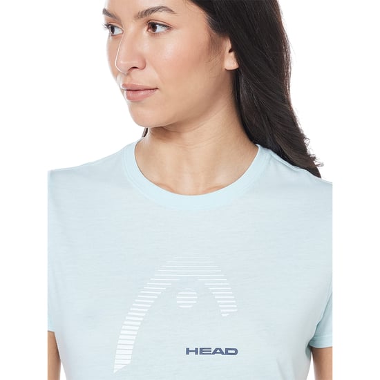 Head Womens/Ladies Club Lara Regular Short-Sleeved T-Shirt (Sky Blue) - Image 3