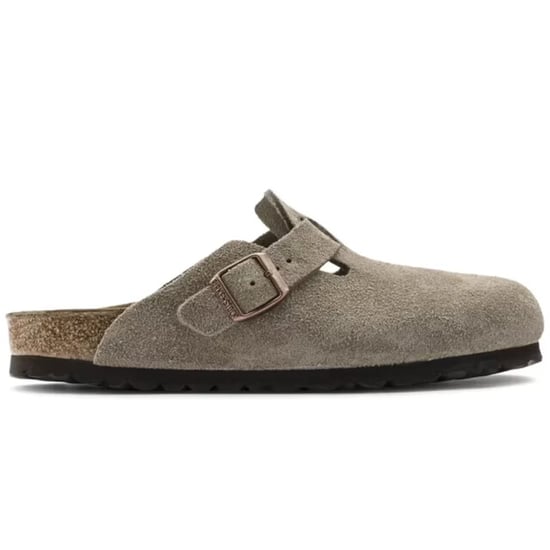 Birkenstock Boston suède taupe smal voetbed unisex instapper - Image 5