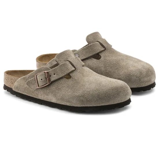 Birkenstock Boston suède taupe smal voetbed unisex instapper - Image 6
