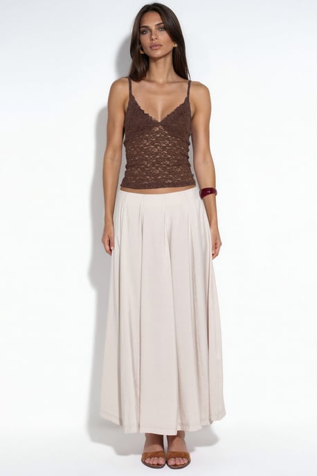 Hoge Taille Maxi A-Lijn Rok - Image 5