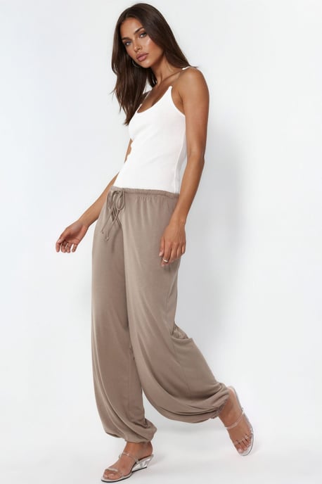 Dames Lange Elastische Taille Joggingbroek - Image 2